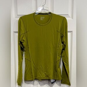 Arc’teryx Women's Medium Satoro SL Merino Wool Crew Neck Long Sleeve NWT Green